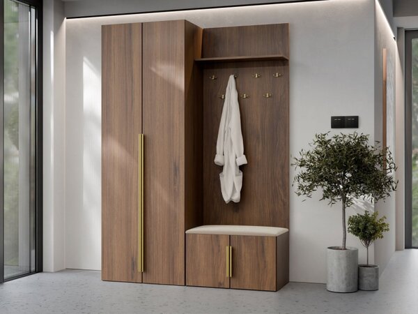 Předsíňová sestava Lotsi I, Barvy: ořech warmia / ořech warmia + Paros 02 5903211530227