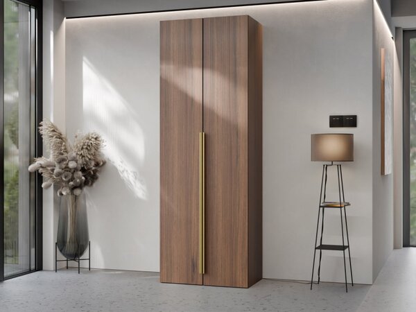 Dvoudveřová šatní skříň Lotsi 2D, Barvy: ořech warmia 5903211530173