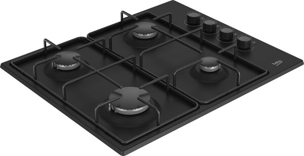 Beko HIBG64120SB varná deska Černá Vestavěné 60 cm Plynový 4 zóna/zón