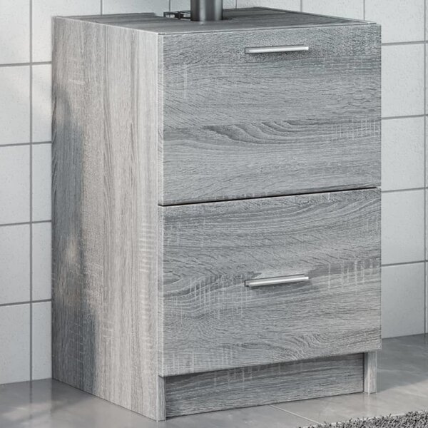 VidaXL Skříňka pod umyvadlo 40x37x59 cm kompozitní dřevo [868814] Barva: kouřový dub