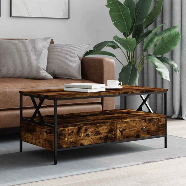 VidaXL Konferenční stolek 100 x 51 x 45 cm kompozitní dřevo [874096] Barva: Staré dřevo