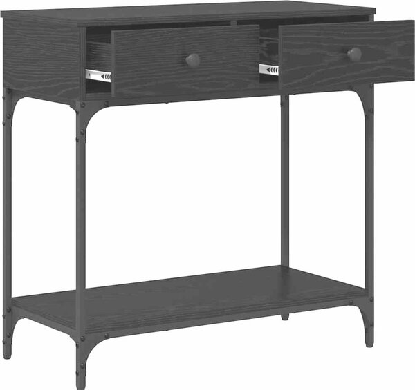 VidaXL Konzolový stolek 75 x 34,5 x 75 cm kompozitní dřevo [871298] Barva: dub artisan