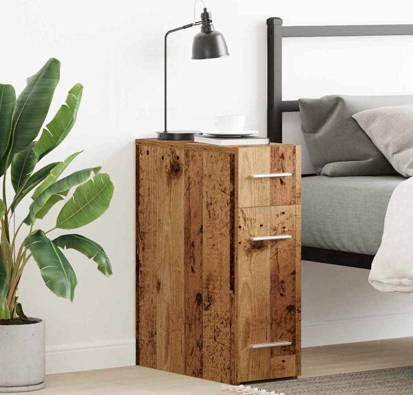 VidaXL Výsuvná skříňka s přihrádkami 20x45,5x60cm kompozit [862637] Barva: Černý dub