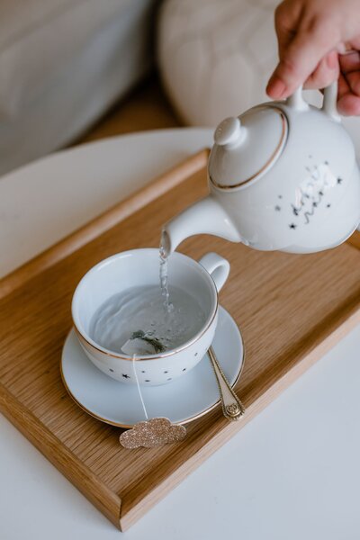 Porcelánová čajová souprava Dobré ráno