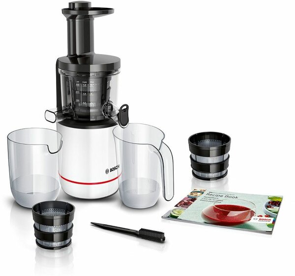 Bosch MESM500W lis na citrusy/odšťavňovač Pomalý odšťavovač 150 W Černá, Bílá
