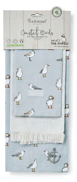 Utěrky v sadě 3 ks 45x65 cm Costal Birds – Cooksmart ®