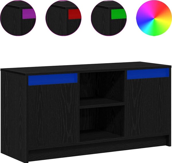 VidaXL TV skříňka s LED 100 x 34 x 50 cm kompozitní dřevo [873917] Barva: dub artisan
