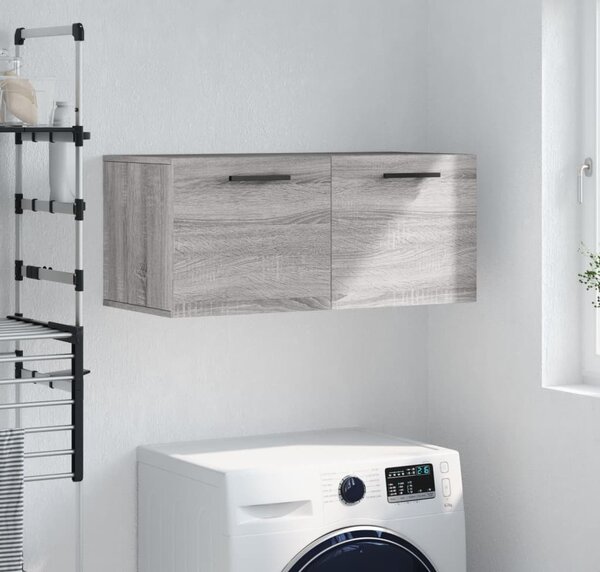 VidaXL Nástěnná skříňka 80 x 36,5 x 35 cm kompozitní dřevo [879560] Barva: Černý dub