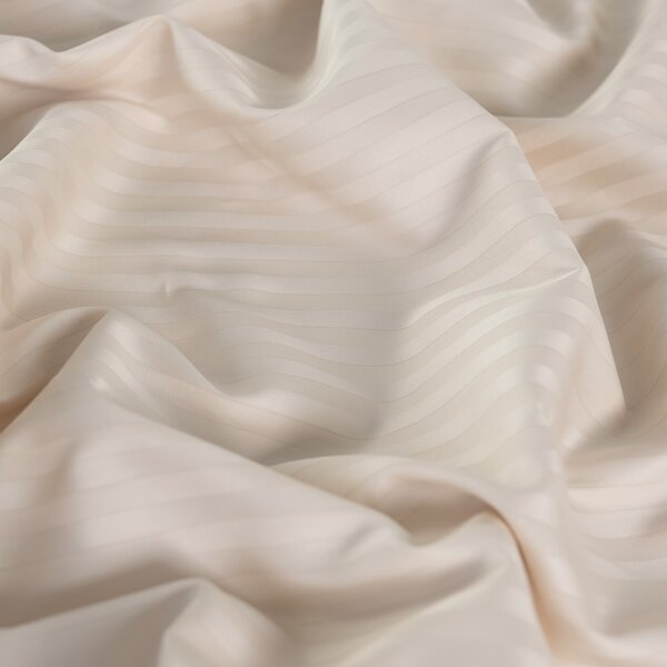 DARRÉ Damaškové saténové povlečení Pruh 10 mm - Champagne Velikost: 140 x 200 + 70 x 90