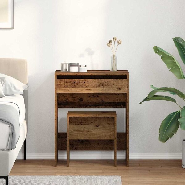 VidaXL Toaletní stolek se stoličkou 60 x 40 x 113,5 cm [868872] Barva: dub sonoma