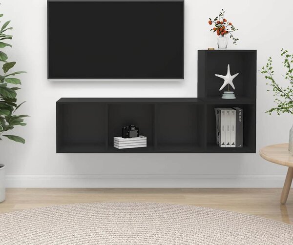 VidaXL 2dílný set TV skříněk dřevotříska [3393173] Barva: dub artisan