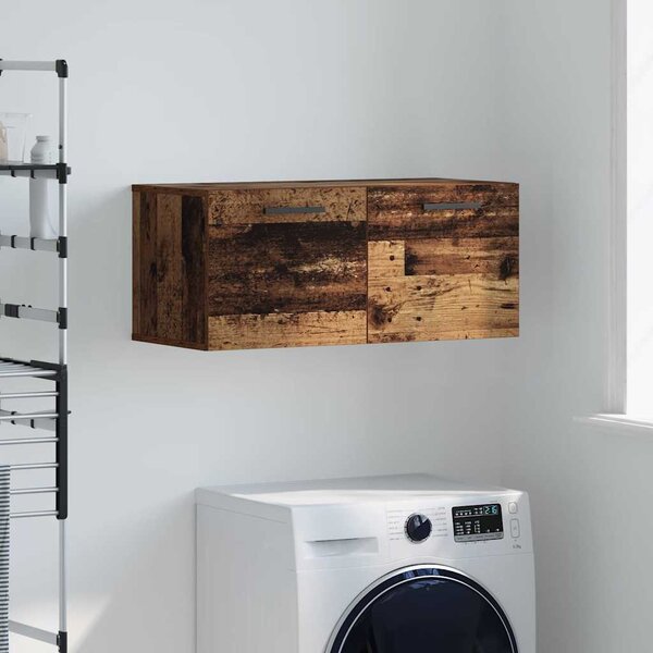 VidaXL Nástěnná skříňka 80 x 36,5 x 35 cm kompozitní dřevo [879560] Barva: Černý dub