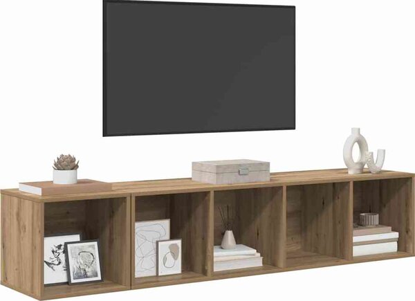 VidaXL 2dílný set TV skříněk dřevotříska [3393173] Barva: dub artisan