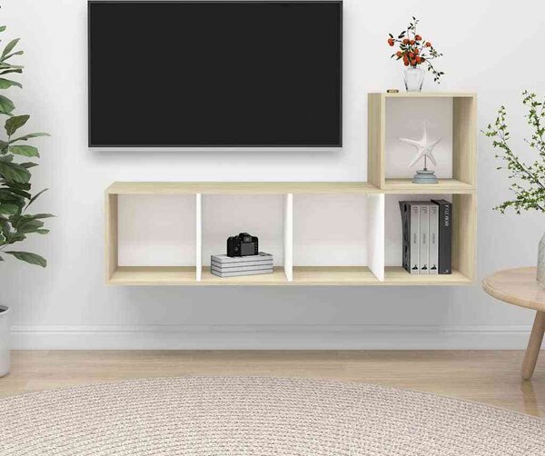 VidaXL 2dílný set TV skříněk dřevotříska [3393173] Barva: dub artisan