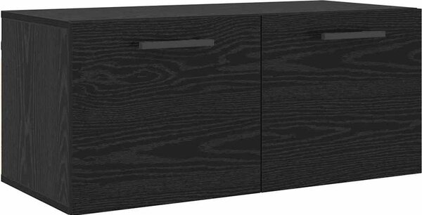 VidaXL Nástěnná skříňka 80 x 36,5 x 35 cm kompozitní dřevo [879560] Barva: Černý dub