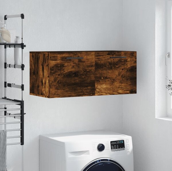VidaXL Nástěnná skříňka 80 x 36,5 x 35 cm kompozitní dřevo [879560] Barva: Černý dub