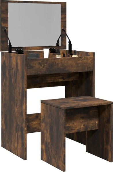 VidaXL Toaletní stolek se stoličkou 60 x 40 x 113,5 cm [868872] Barva: dub sonoma