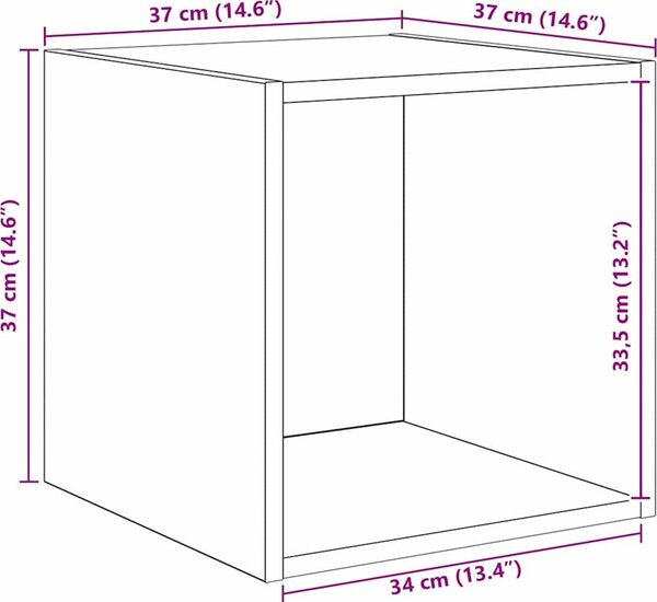 VidaXL 2dílný set TV skříněk dřevotříska [3393173] Barva: dub artisan