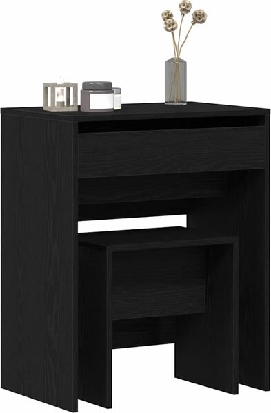 VidaXL Toaletní stolek se stoličkou 60 x 40 x 113,5 cm [868872] Barva: dub sonoma