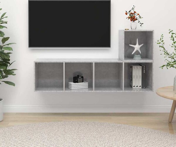 VidaXL 2dílný set TV skříněk dřevotříska [3393173] Barva: dub artisan