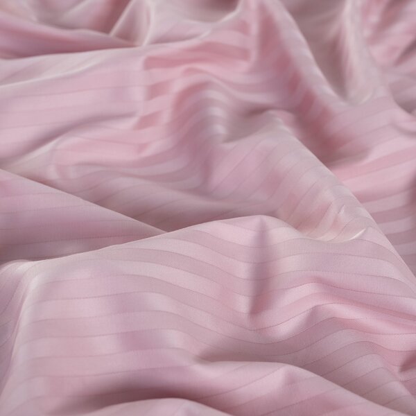 DARRÉ Damaškové saténové povlečení Pruh 10 mm - Light pink Velikost: 140 x 200 + 70 x 90