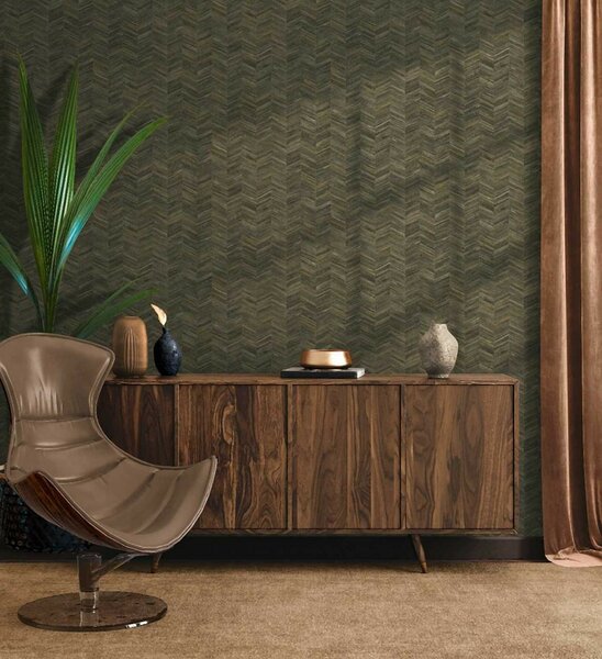 A.S. Création | Vliesová tapeta na zeď Geo Effect 38309-7 | 0,53 x 10,05 m | hnědá, šedá