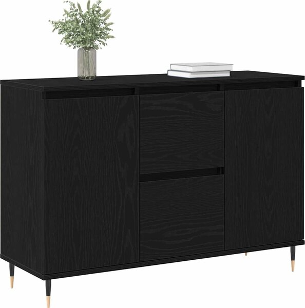 VidaXL Příborník 101,5 x 35 x 70 cm kompozitní dřevo [862147] Barva: Černý dub