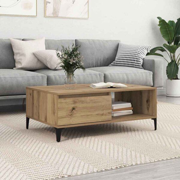 VidaXL Konferenční stolek 90 x 60 x 35 cm kompozitní dřevo [875118] Barva: dub artisan