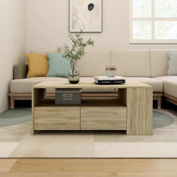 VidaXL Konferenční stolek 102x55x42 cm kompozitní dřevo [862733] Barva: Staré dřevo
