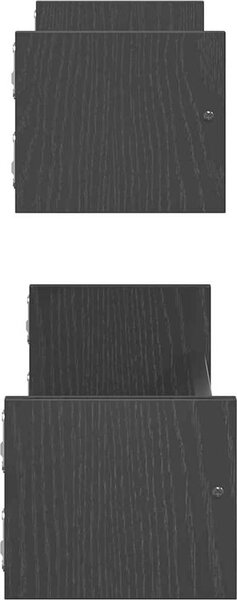 VidaXL Nástěnné police s tyčemi 2 ks 60 x 16 x 14 cm [869084] Barva: dub artisan