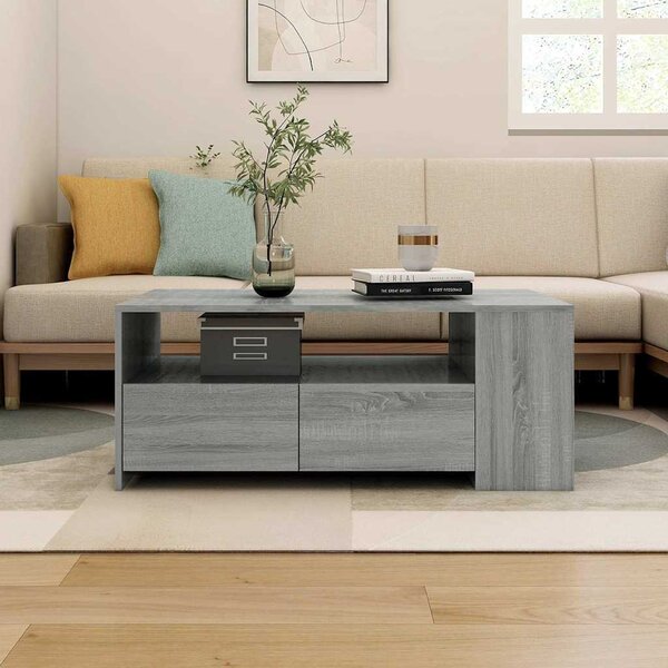 VidaXL Konferenční stolek 102x55x42 cm kompozitní dřevo [862733] Barva: Staré dřevo