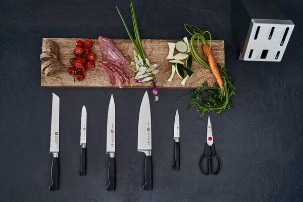 ZWILLING FOUR STAR 35148-507-0 sada kuchyňských příborů/nožů ve stojanu 7 kusů Šedá