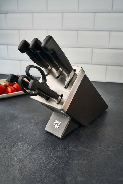 ZWILLING FOUR STAR 35148-507-0 sada kuchyňských příborů/nožů ve stojanu 7 kusů Šedá
