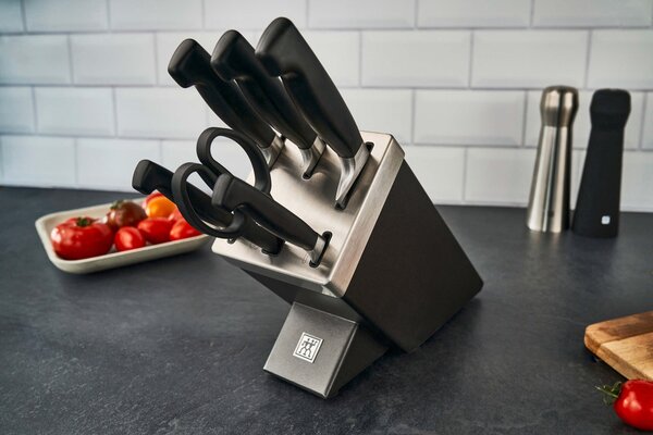 ZWILLING FOUR STAR 35148-507-0 sada kuchyňských příborů/nožů ve stojanu 7 kusů Šedá