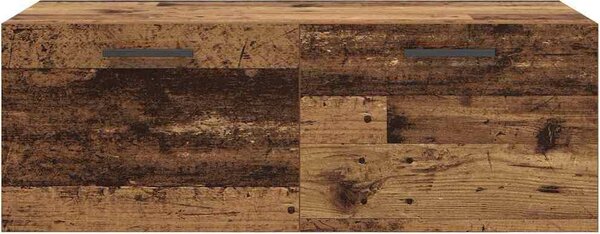 VidaXL Nástěnná skříňka 100x36,5x35 cm kompozitní dřevo [879573] Barva: Staré dřevo