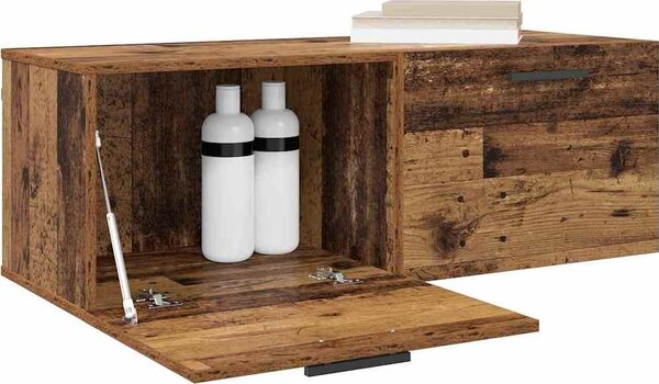 VidaXL Nástěnná skříňka 100x36,5x35 cm kompozitní dřevo [879573] Barva: Staré dřevo