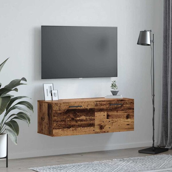 VidaXL Nástěnná skříňka 100x36,5x35 cm kompozitní dřevo [879573] Barva: Staré dřevo