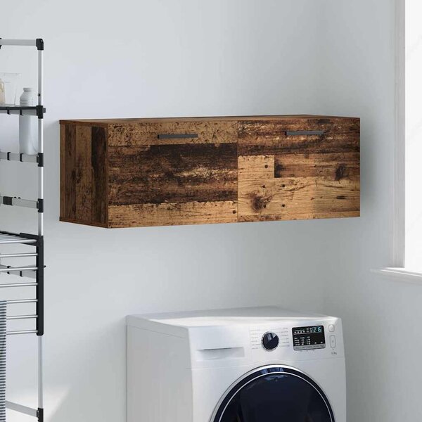 VidaXL Nástěnná skříňka 100x36,5x35 cm kompozitní dřevo [879573] Barva: Staré dřevo