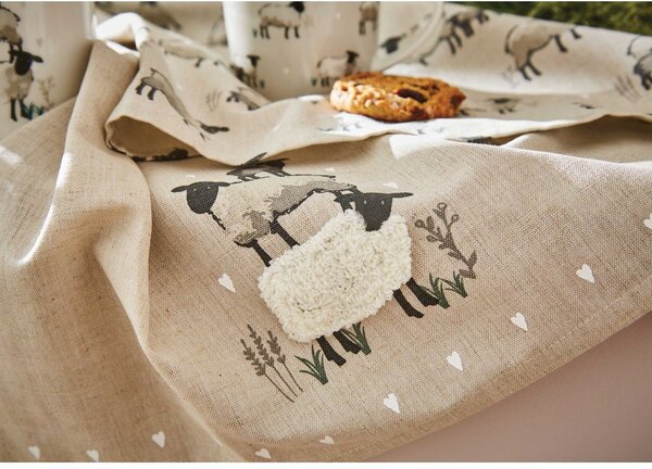 Utěrky v sadě 3 ks s příměsí lnu 45x65 cm Highland Sheep – Cooksmart ®