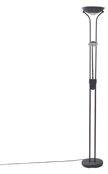 Stojací Lampa Lindby, Josefin, stmívatelné, Černá, Obývací pokoj, Kov, Moderní