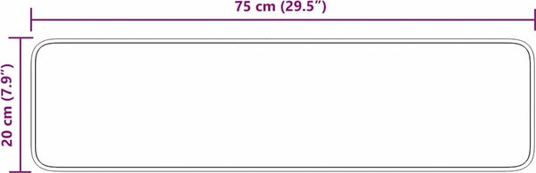 VidaXL Nášlapy na schody 15 ks 75 x 20 cm protiskluzové [4019813] Barva: Hnědá