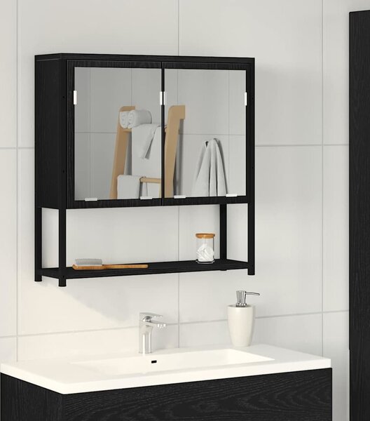 VidaXL Koupelnová skříňka se zrcadlem 60x16x60 cm kompozit [862225] Barva: Staré dřevo
