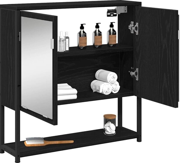 VidaXL Koupelnová skříňka se zrcadlem 60x16x60 cm kompozit [862225] Barva: Staré dřevo