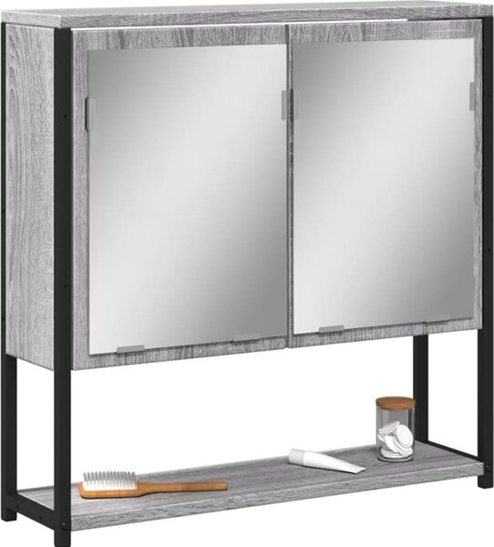 VidaXL Koupelnová skříňka se zrcadlem 60x16x60 cm kompozit [862225] Barva: Staré dřevo