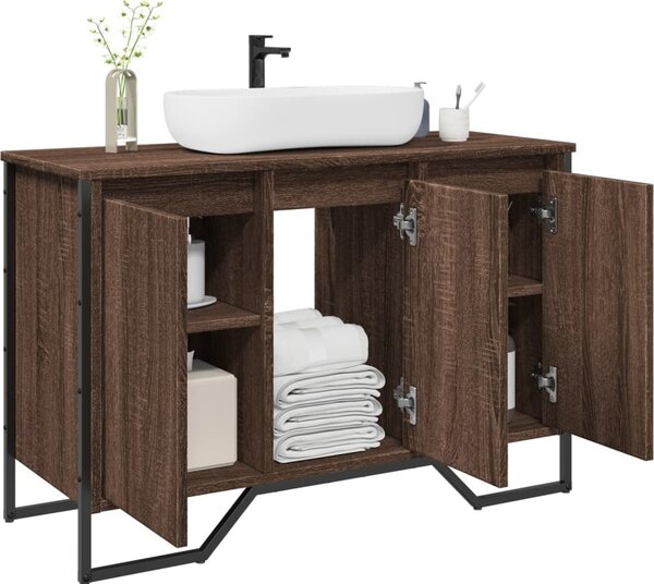 VidaXL Koupelnová skříňka pod umyvadlo 91x35x60 cm kompozit [869182] Barva: dub artisan
