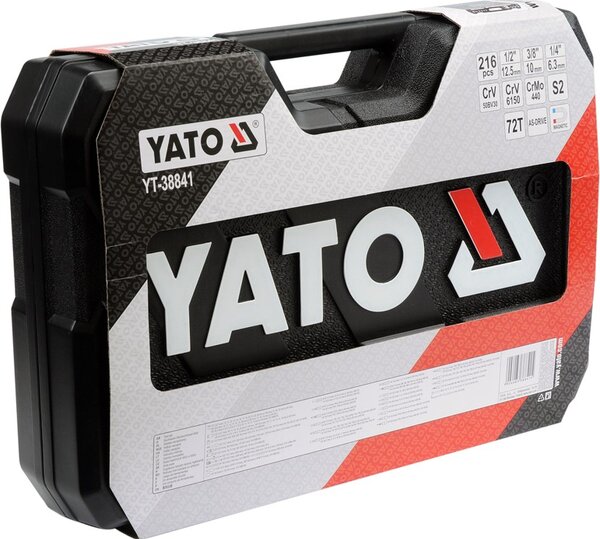 YATO YT-38841 Sada klíčů 1/4", 3/8", 1/2"