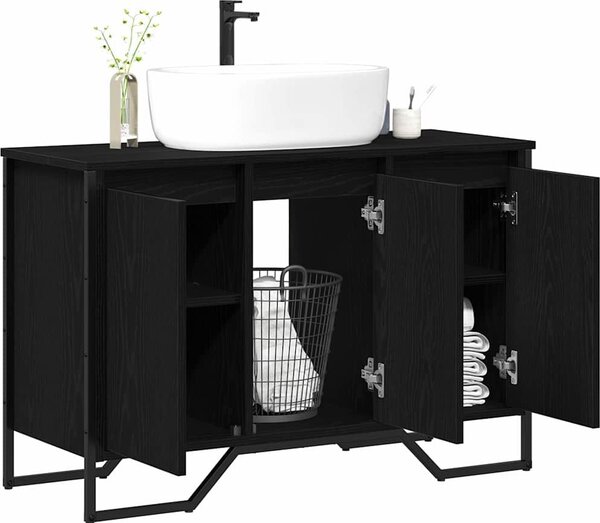 VidaXL Koupelnová skříňka pod umyvadlo 91x35x60 cm kompozit [869182] Barva: dub artisan