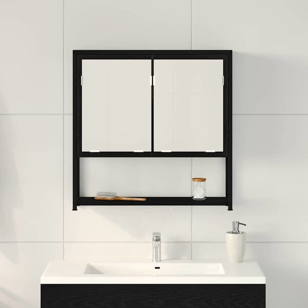 VidaXL Koupelnová skříňka se zrcadlem 60x16x60 cm kompozit [862225] Barva: Staré dřevo