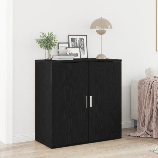 VidaXL Příborník 79 x 38 x 80 cm kompozitní dřevo [862269] Barva: Černý dub