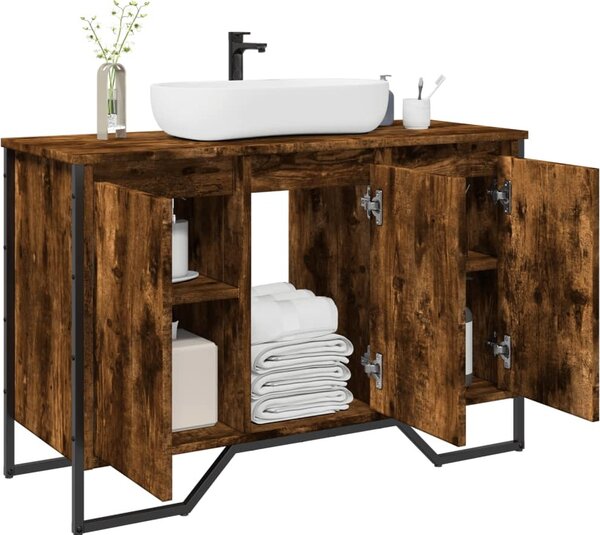 VidaXL Koupelnová skříňka pod umyvadlo 91x35x60 cm kompozit [869182] Barva: dub artisan